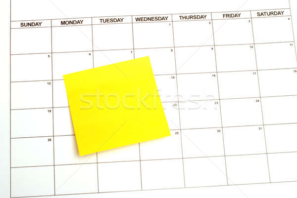 Memento nota de lipicios text calendar afaceri hârtie Imagine de stoc © AlphaBaby