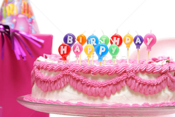Happy Birthday Candles Stock photo © AlphaBaby