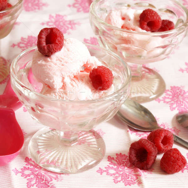 Raspberry Ice Cream Stock photo © AlphaBaby