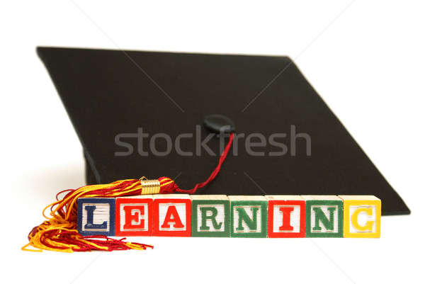 Aprendizaje exitoso terminación graduación escuela estudiante Foto stock © AlphaBaby