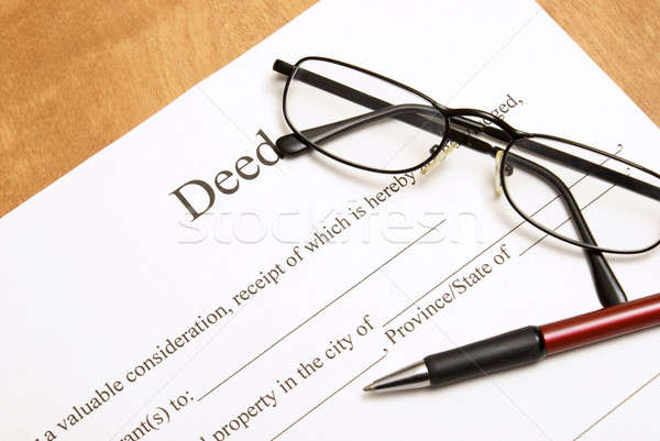 Deed Papers Stock photo © AlphaBaby