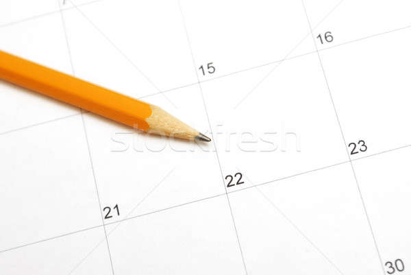 Día lápiz calendario planificación oficina Foto stock © AlphaBaby