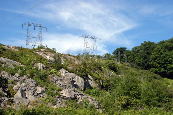 Land elektriciteit Maakt een reservekopie ontario Canada Stockfoto © AlphaBaby