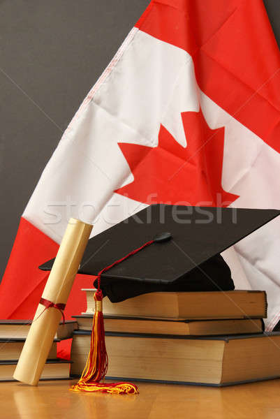 Stock foto: Bildung · Beginn · Schule · Studenten · Flagge