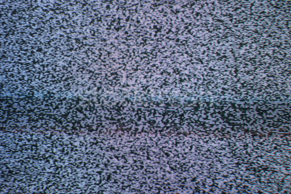 Televizyon statik makro tv hiçbir şey ekran Stok fotoğraf © AlphaBaby