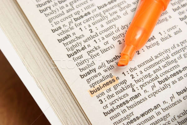 Business Definition Stock photo © AlphaBaby