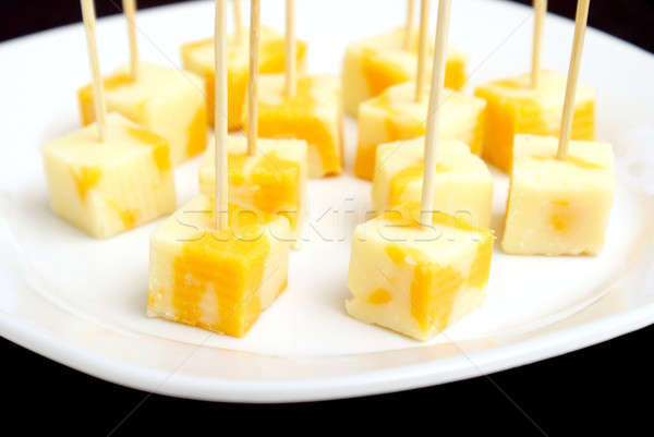 Cheese Cubes Stock photo © AlphaBaby