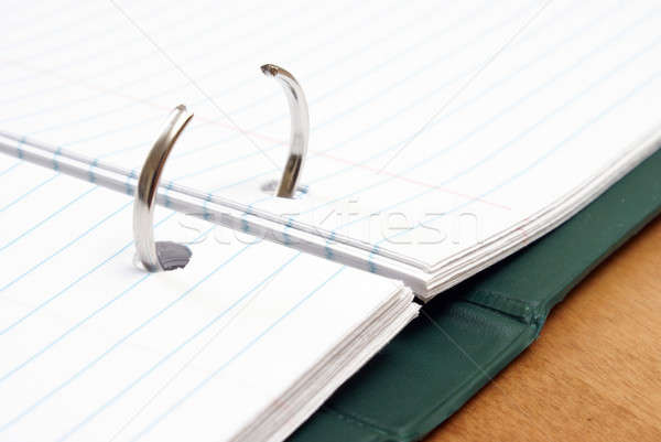 Papier ringen klaar boek werk Stockfoto © AlphaBaby