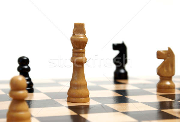 Stockfoto: Strategisch · shot · spel · schaken