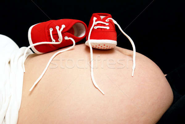 Moms Belly With Shoes Stock photo © AlphaBaby