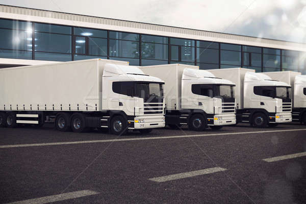 Stock photo: Truck fleet