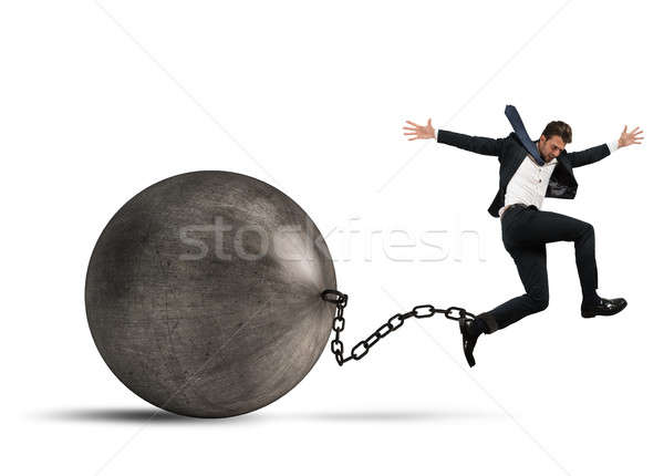 Stock photo: Weight of crisis