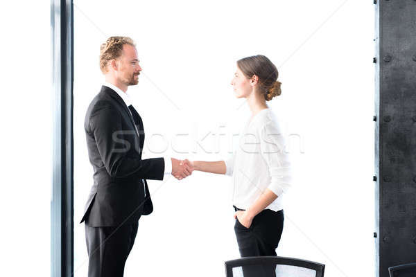 Business handshake. Concept of teamwork and partnership Stock photo © alphaspirit