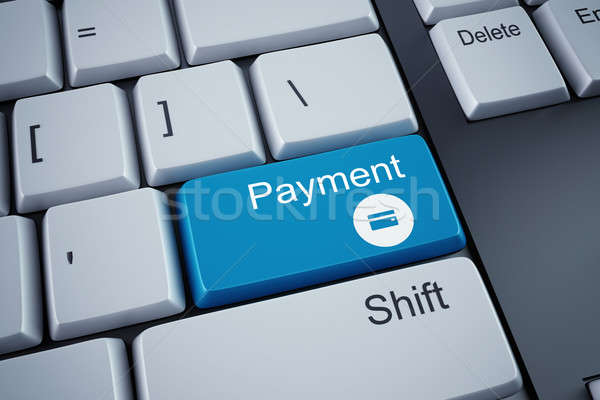 3D rendering of key payment Stock photo © alphaspirit