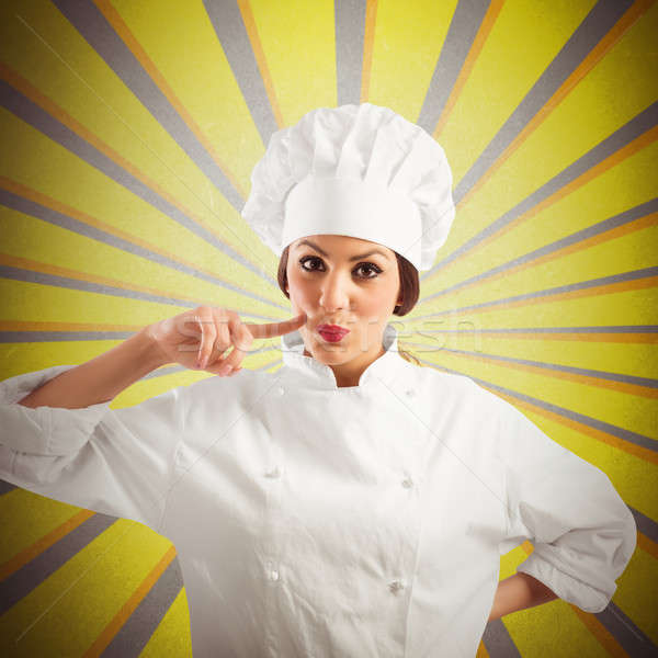 Woman chef delicious Stock photo © alphaspirit