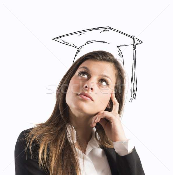 Graduate woman Stock photo © alphaspirit