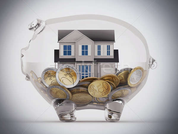 Stock photo: Buy house with the savings