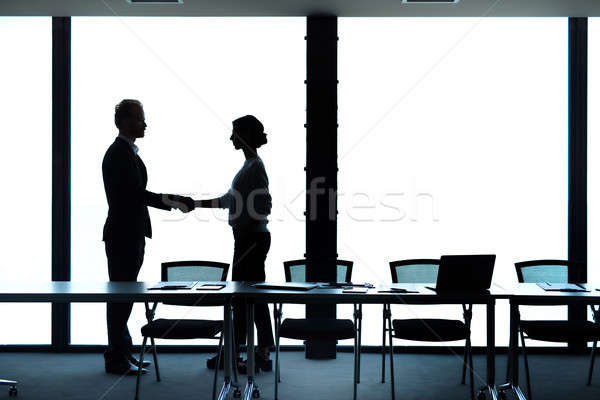 Stock photo: Business handshake. Concept of teamwork and partnership