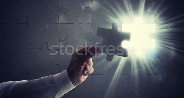 Missing piece of a puzzle Stock photo © alphaspirit