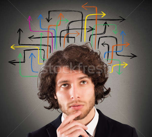 Analyzing various possibilities and solutions Stock photo © alphaspirit