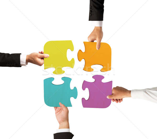 Team work for one goal Stock photo © alphaspirit