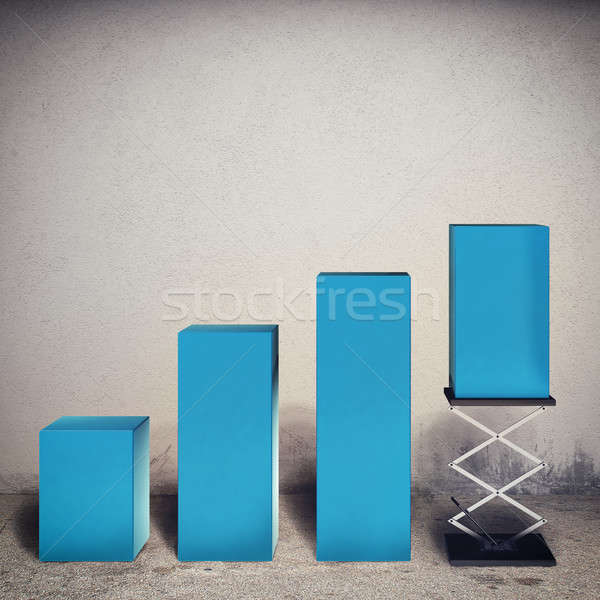 Rigged financial budgets. 3D Rendering Stock photo © alphaspirit