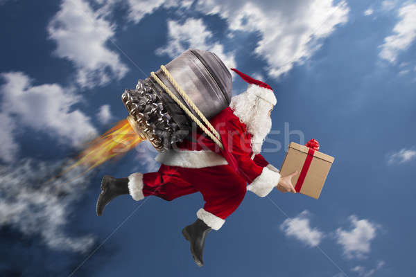 Delivery of Christmas gifts Stock photo © alphaspirit