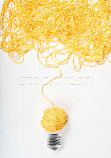 Idee Innovation Wolle Ball Garn Erfolg Stock foto © alphaspirit