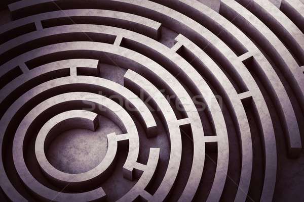 Circular maze Stock photo © alphaspirit