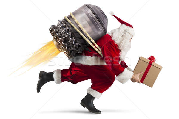 Start delivery of Christmas gifts Stock photo © alphaspirit