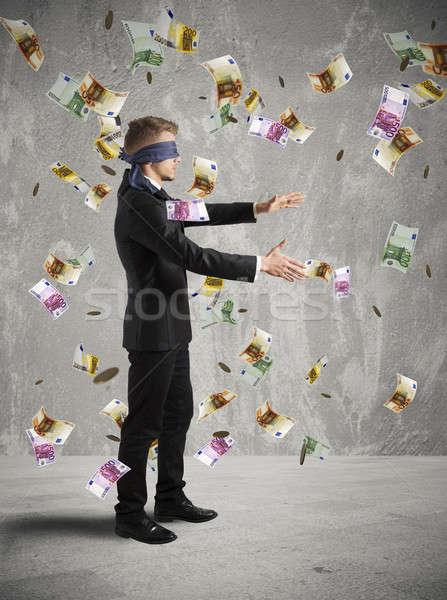 Businessman does not see the business Stock photo © alphaspirit