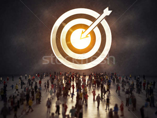 Arrive at a goal of success. 3D Rendering Stock photo © alphaspirit