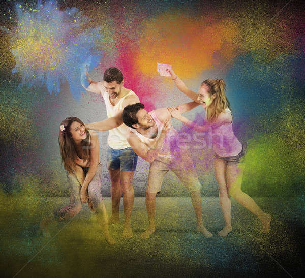 Funny coloured entertainment Stock photo © alphaspirit