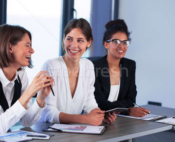 Team of business person works together Stock photo © alphaspirit