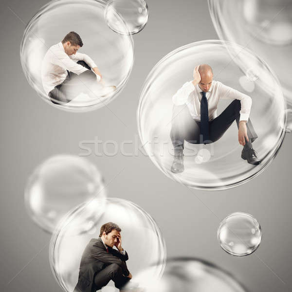 Isolate themselves inside a bubble Stock photo © alphaspirit