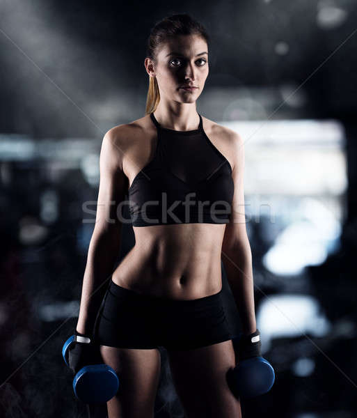 Workout at the gym Stock photo © alphaspirit