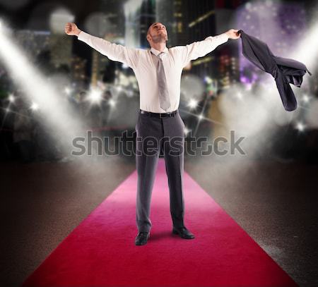 Celebrity on red carpet Stock photo © alphaspirit