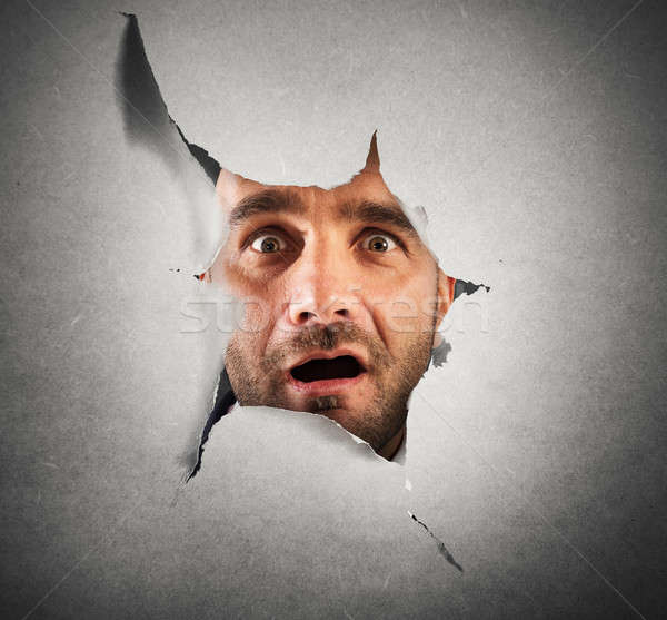 Peek something shocking Stock photo © alphaspirit