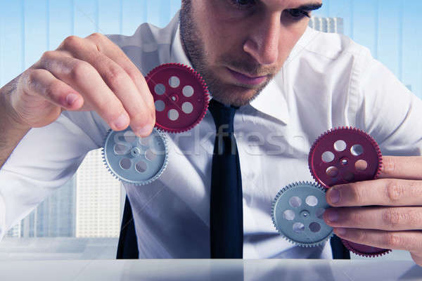 Stock photo: Build a business system