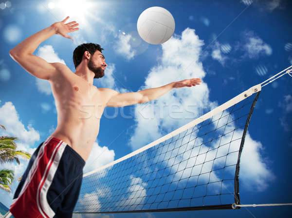 Beachvolley Stock photo © alphaspirit