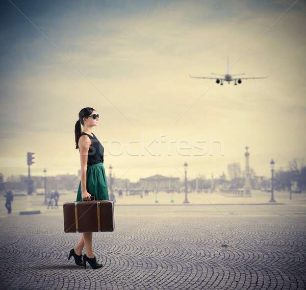 Classy traveller Stock photo © alphaspirit
