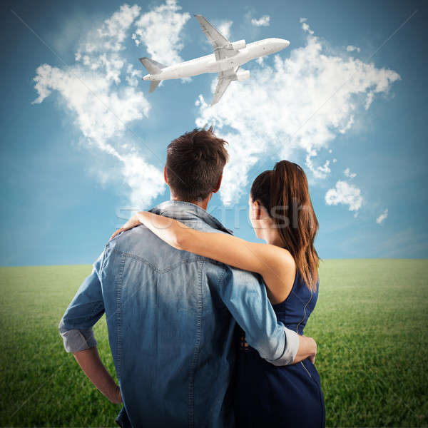 Dreaming a trip together Stock photo © alphaspirit