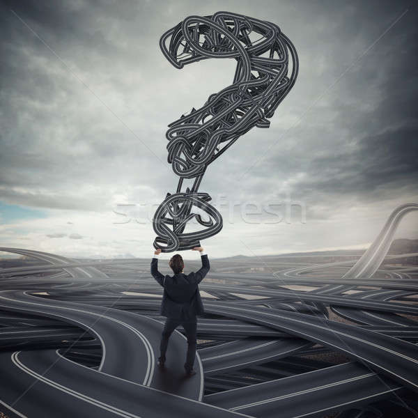 Difficult choices. 3D Rendering Stock photo © alphaspirit