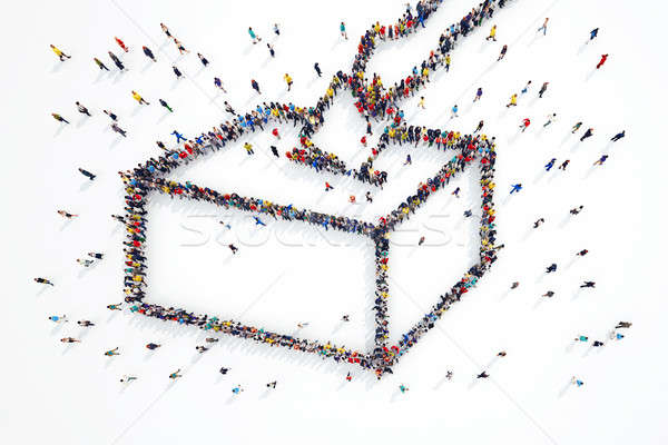 3D rendering of people elections Stock photo © alphaspirit