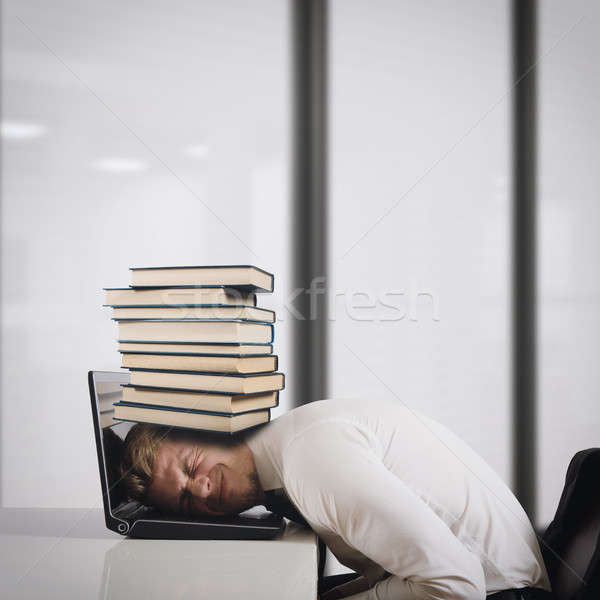 Oppressed by work Stock photo © alphaspirit
