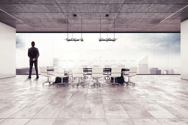 успешный бизнесмен конференц-зал мнение служба Сток-фото © alphaspirit