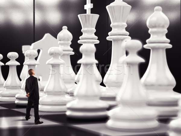 Stock photo: Match of chess