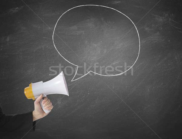 Megaphone message Stock photo © alphaspirit