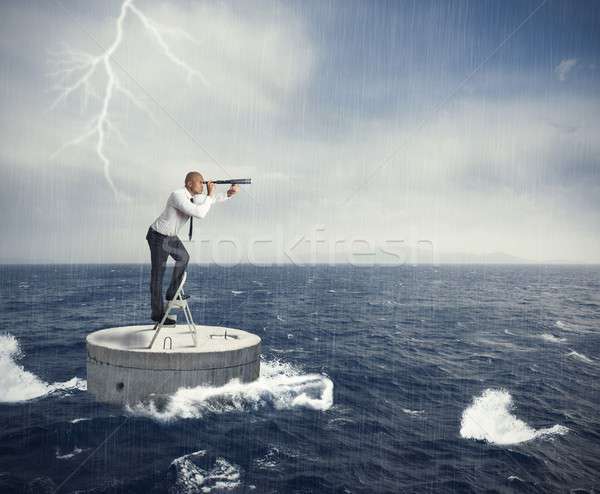 Seek a solution to the crisis Stock photo © alphaspirit