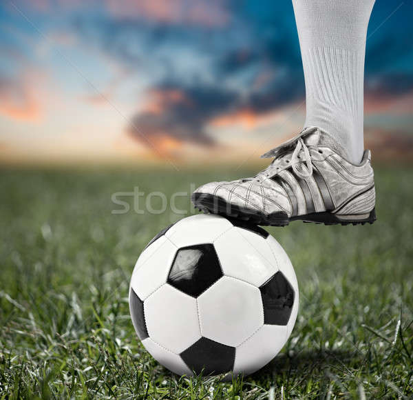 Football sport Stock photo © alphaspirit